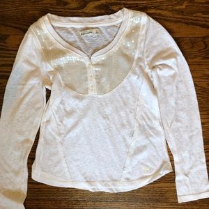 Abercrombie kids girls long sleeve top size L